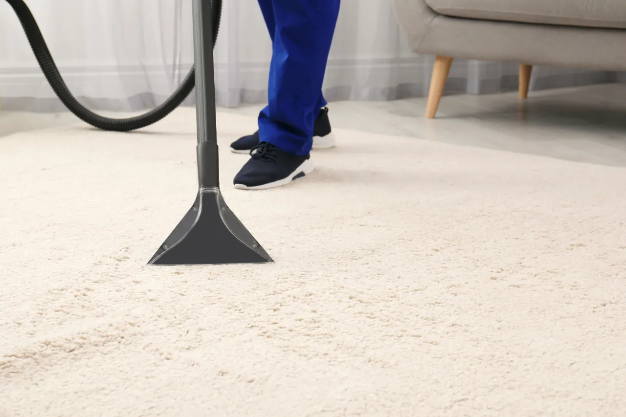 Carpet deep cleaned with a professional machine in New Jersey
